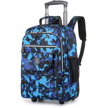 The Clip-High-Quality Laptop Trolley Wheeled Backpack - Large - WatermelonRed