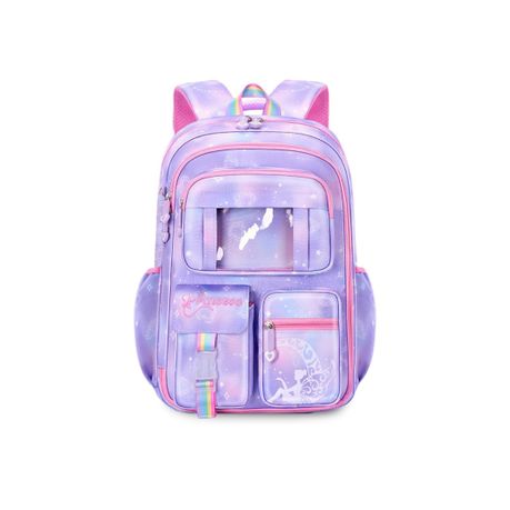 Backpack New Fashion Girls Teenagers Student School Backpack Bag Rainbow - LightPink